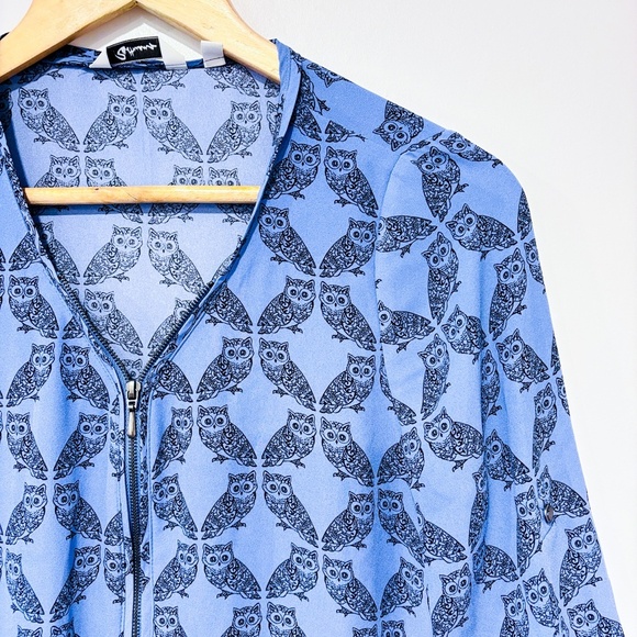 REITMANS Blue blouse with owls - Picture 5 of 8